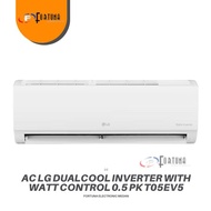 AC LG INVERTER 1/2 PK T05EV5 DUAL COOL ECO INVERTER UNIT ONLY MEDAN GARANSI RESMI