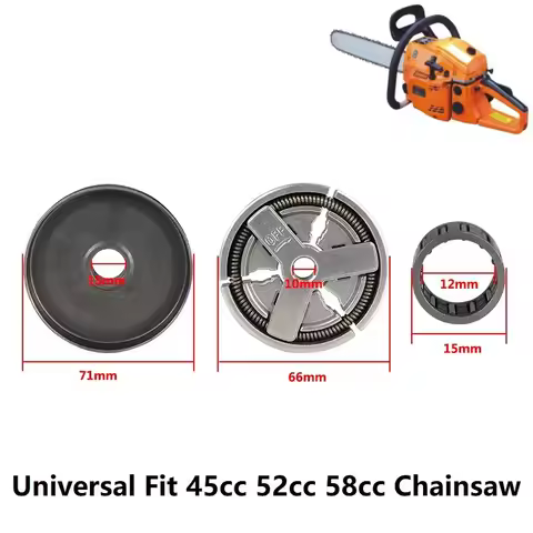 Clutch Drum Clutch Cover & Needle Bearing Kit Fit Zenoah Type Chainsaw 4500 5200 5800 45cc 52cc 58cc