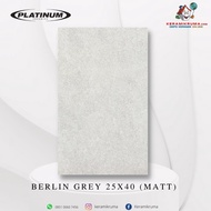 Keramik Dinding Platinum 25x40 Berlin Grey Matt Satin Kasar