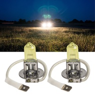 【ESYS fast】2PCS H3 Amber Xenon Yellow 100W Halogen Car Front Fog light Headlight Bulbs