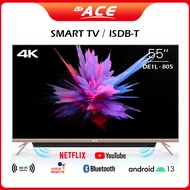 ACE 55" 4K Smart Google TV DE1L(Android 11, Netflix, Youtube, Chromecast, BT, ISDB, REMOTE Voice Control)