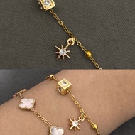 Rene beecca gold bracelet gold bracelet stainless steel bracelet