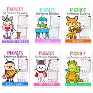 Worksheet Phonics Sentence Building English Practice