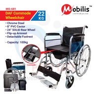 Mobilis DAF Commode  Wheelchair MO 681 | Kerusi Roda Tandas