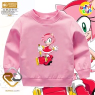 "TRANDING" Amy Rose Sonic The Hedgehog Children's Sweater Jacket