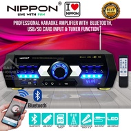 NIPPON AV-919TKUSB Power Amplifier Karaoke Amp Ampli Home Theater Receiver Support USB SD FM Bluetooth 2Mic Input Remote