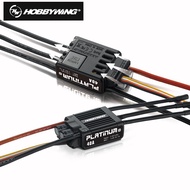 Hobbywing แผ่นแพลทินัม V4 25A / 60A / 80A / 120A Brushless Esc สําหรับโดรนเครื่องบินของเล่น