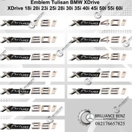 Emblem Xdrivebmw 18I 20I 23I 25I 28I 30I 35I 40I 45I 48I 50 55 Chrome