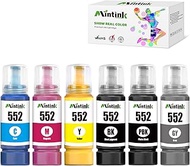 Mintink T552 Compatible Refill Ink Bottles Replacement for Epson 552 T552 Use with EcoTank Photo ET-
