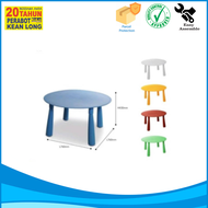 FT Meja Plastik Budak Bulat / Kid's Round Plastic Table / Meja Belajar Budak / Study Table For Child