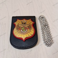 Kalung dompet logo id card pers fbi