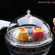 DELMERZA Sampling Tray Dustproof Creative Baking Cakes Exhibition Food Afternoon Tea Transparent Des
