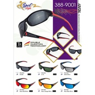 Ideal Polarized Sport Wrap Sunglass model 388-9001/HD Polarized/UV400/100% UV Protection/Anti-Silau