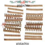 PISTACHIO Resistor Kit, 1000pcs 100 Values Resistors Assortment kit, Easy to us 1/2 Watt Resistors K