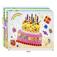 3D Diamond number sticker art colouring DIY Sticker 2 in 1 Kid DIY Art