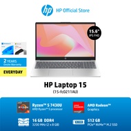 HP Laptop 15-fc0211AU - Ryzen-5 7430U - 16GB DDR4 - AMD Radeon Integrated - 15.6 FHD Antiglare slim IPS - 2Yrs Onsite
