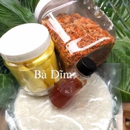 Combo of 6 GIANTS FREE BOTTLE OF TAC SAUCE (500gr rice paper, 500gr salt, 500gr butter)