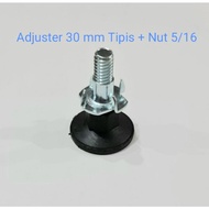 Stable Adjuster 30 mm Thin + Nut Per Set