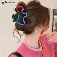 HUAIHAO 1Pc Fashion Dog Hair Clips Cute Puppy Contrast Color Scratching Clip High-End Painted Hair A