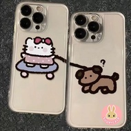 Hello Kitty Couple Phone Case For Meizu 21 Note 20 Pro Clear Casing Cute Dog Soft Transparent Anti-f