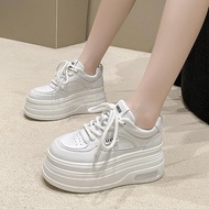 Leather Thick-Soled Casual Platform Shoes - Elevated & Stylish