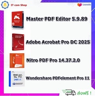 PDF Editing Software Bundle - Master PDF Editor, Nitro PDF Pro, Adobe Acrobat Pro DC 2025, Wondersha