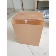 ACRYLIC LOTTERY BOX SARAN BOX CHARITY BOX 30X30X30 2MM