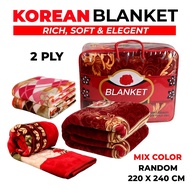 Korean Mink Blanket 6.5kg / 7kg / 8kg – Ultra Soft & Heavy Warm Blanket – King Size – Premium 2-Ply 