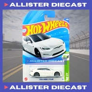 HW Hot Wheels Tesla Model S Plaid White Hotwheels Tesla Model S Plaid White EV Hot Wheels 2025HW