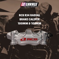 RCB R34 RADIAL BRAKE CALIPER 4 PISTON SIZE 100MM & 108MM UNIVERSAL