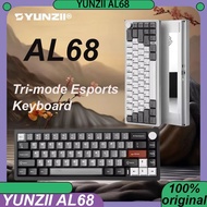 YUNZII KEYNOUO AL68 Wireless Mechanical Keyboard Tri-mode Hot Swap Gasket  CNC Aluminum 6000mAh PC G