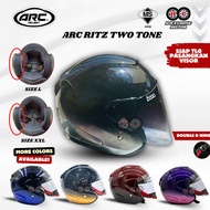HELMET ARC RITZ TWO TONE Helmet ARC RITZ Bercorak Colour ( Helmet ARC RITZ Sirim Approved ) - Size L
