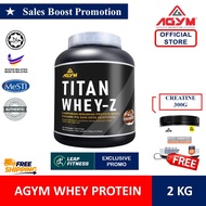 Titan Whey- Z Protein Blend 2kg (66 servings) + Creatine     By AGYM NUTRITION [Halal Certified]
