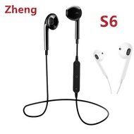 S6 Bluetooth Headset Bass Stereo Running In-ear Headphone with Microphone