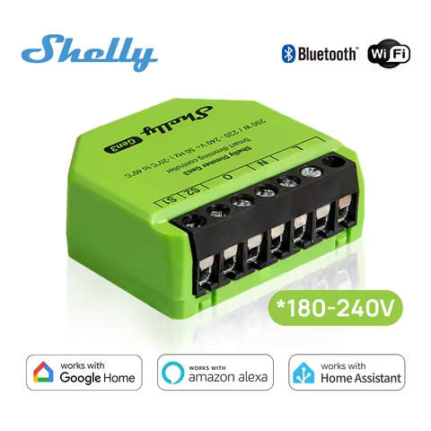 Smart Shelly Dimmer Gen3 Dimmer Light Iot Switch Module Can Be Used With Without Neutral Wire APP Co