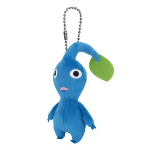 New Cute Game PIKMIN Blue Plush Key Chain For Girls Boys Kids Children Toys