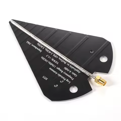 Y43A-HT5 Log Periodic Antenna 1.3-10Ghz Wideband Directional Antenna High Gain 6-9Dbi 50Ω For VHF UH