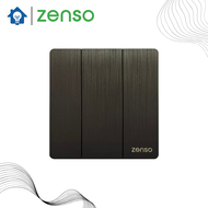 Zenso Grande Hairline Black 1G 2G Switches / Door Bell Switch / Water Heater Switch / Telephone Soc