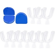 10PSC Teeth Whitening Trays Kits Mouth Trays & 2 Tooth Boxes, Thermoform Moldable Whitening Teeth Tr