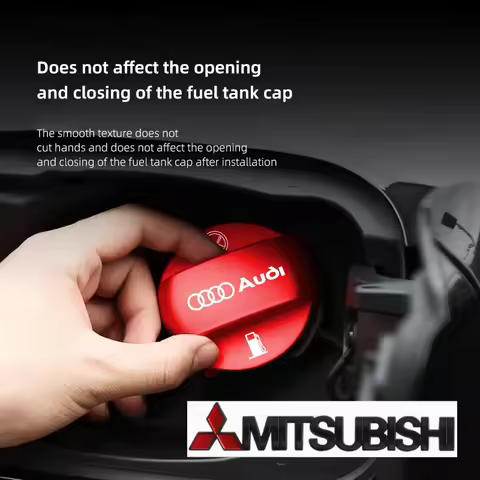 Car Fuel Tank Cap Decorative Cover Aluminum Alloy For Audi Sline A1 A3 A4 A5 Q3 Q5 Q4 TT S3 A7 S3 8V