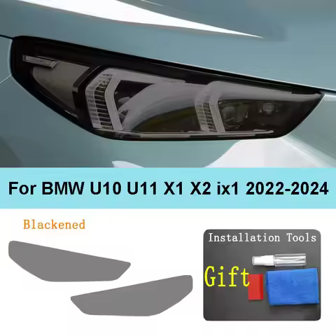 For BMW U10 U11 X1 X2 ix1 2023-2024 Accessories Car Headlight Protective Film Headlamp Restoration T