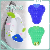 2pcs Urinal Screen Mat Anti-Splash Urinal Screens Deodorizer for Restrooms, Restaurants, Office