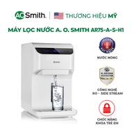 Máy lọc nước RO nước nóng A. O. Smith AR75-A-S-H1 3 lõi lọc để bàn tiện lợi khóa nước nóng an toàn h