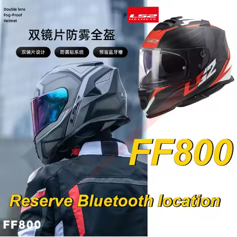 New Upgrade LS2 FF800 STORM Motorcycle Helmet Full Face Helmet Double Visor Casco Para Moto Helmet A