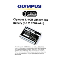 Olympus Li-90B rechargeable lithium ion battery 3.6v 1270 mah (1 years warranty)
