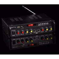 Kinter-007 Karaoke Audio Amplifier with Two Mic Input Karaoke Amplifier with Dual Power AC 220V or DC 12V Input