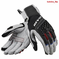 ❈❒New Revit Sand 4 Summer Men's Motorcycle Mesh Riding Textile Gloves Genuine Leather Motorbike Racing Glove All Sizes M