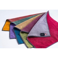 Imabari Towel Hand Towel Set of 5 Traditional Japanese Colors 34cm x 35cm Made in Japan High Quality