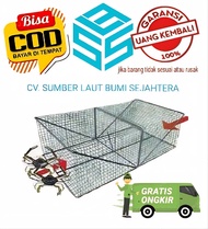 10 PCS JARING BUBU KEPITING BAKAU 62X40X22 JUMBO PINTUR / BADONG / JODANG / PANCING KEPITING