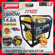 EUROX EGI3800M Penjana Inverter Petrol / Gasoline Inverter Generator 3.8kW